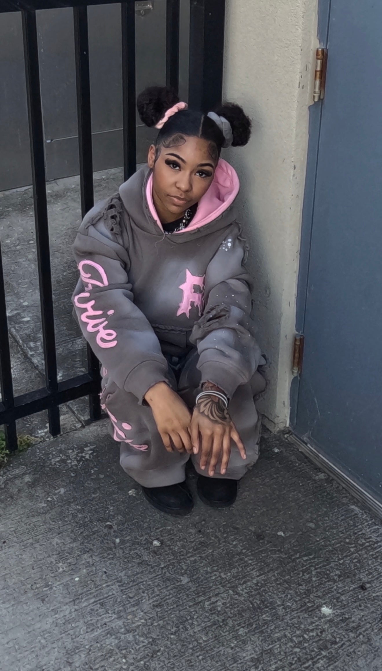 vol.1 Pink blossom sweat suit (set)